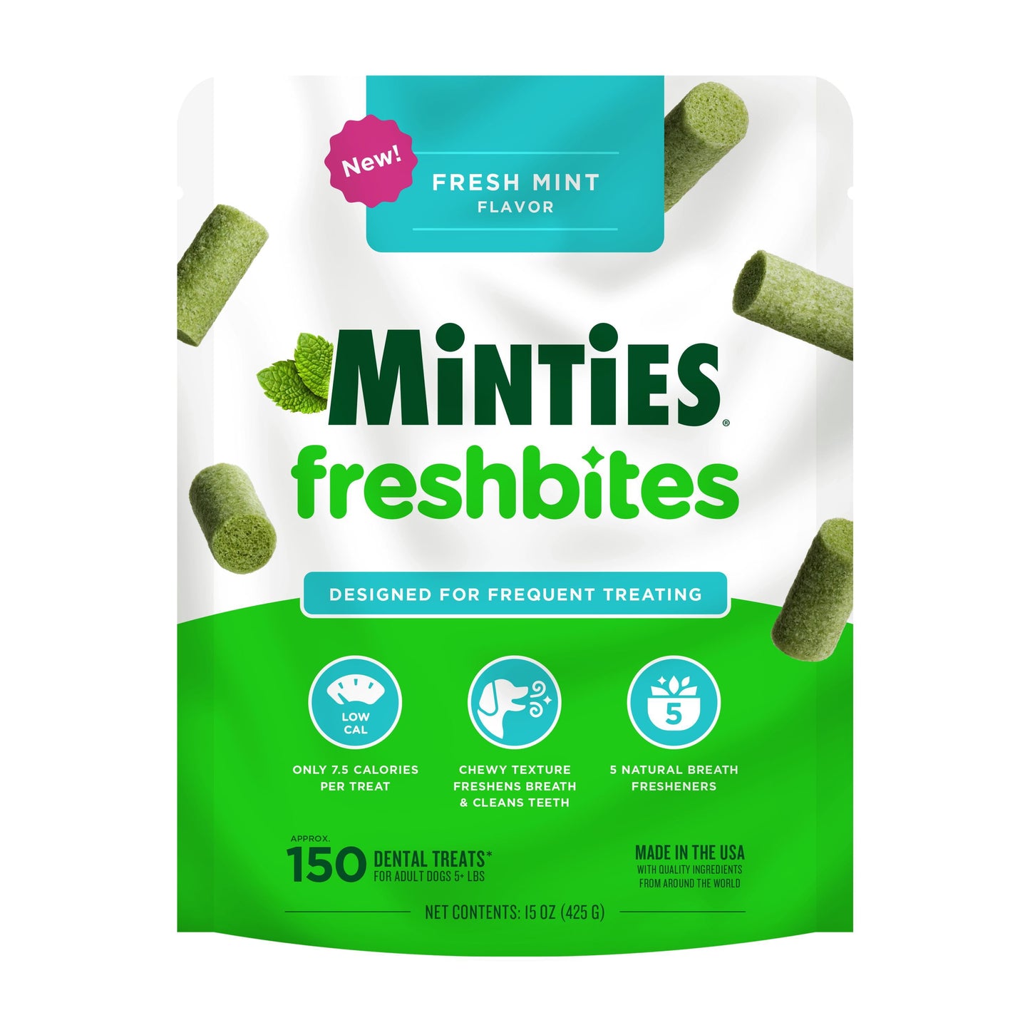 Minties Fresh Bites 15oz dog dental treats