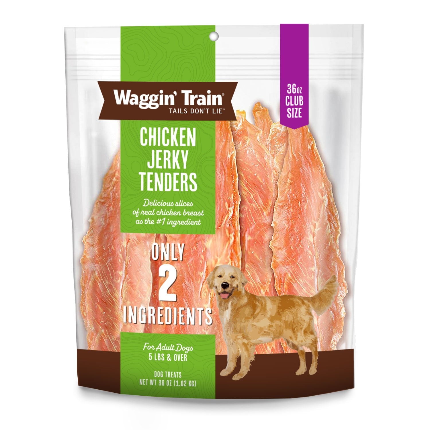 Waggin Train Chicken Jerky Dog Treats 36 oz