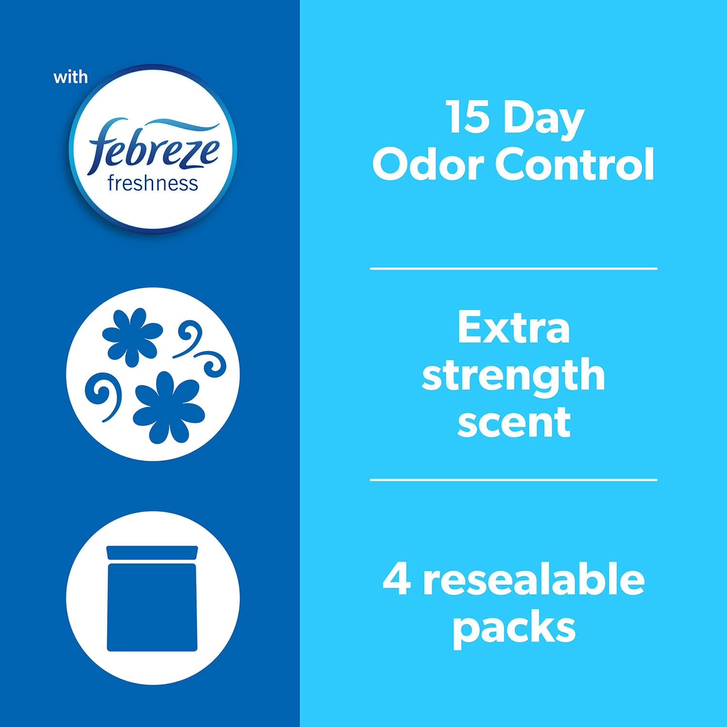 Fresh Step Extreme Clumping Cat Litter with Febreze Freshness, 42 lb