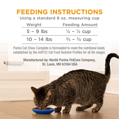 Purina, Cat Chow Complete, Chicken Flavored, Dry Cat Food, 25 lbs