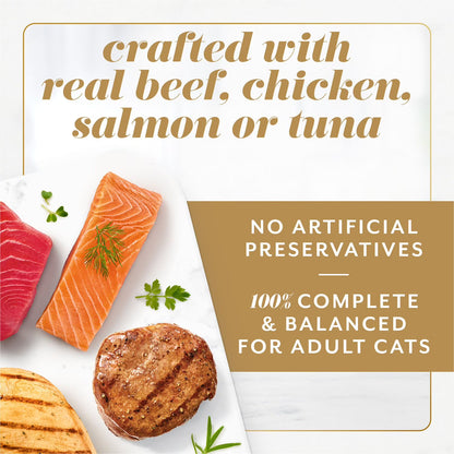 Purina Fancy Feast Gems Pate Mousse Cat Food, Variety Pack, 40 ct.