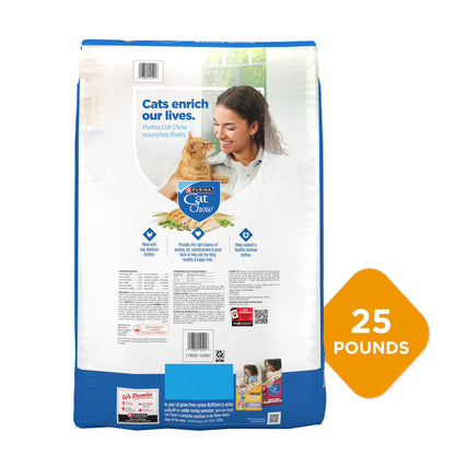 Purina, Cat Chow Complete, Chicken Flavored, Dry Cat Food, 25 lbs