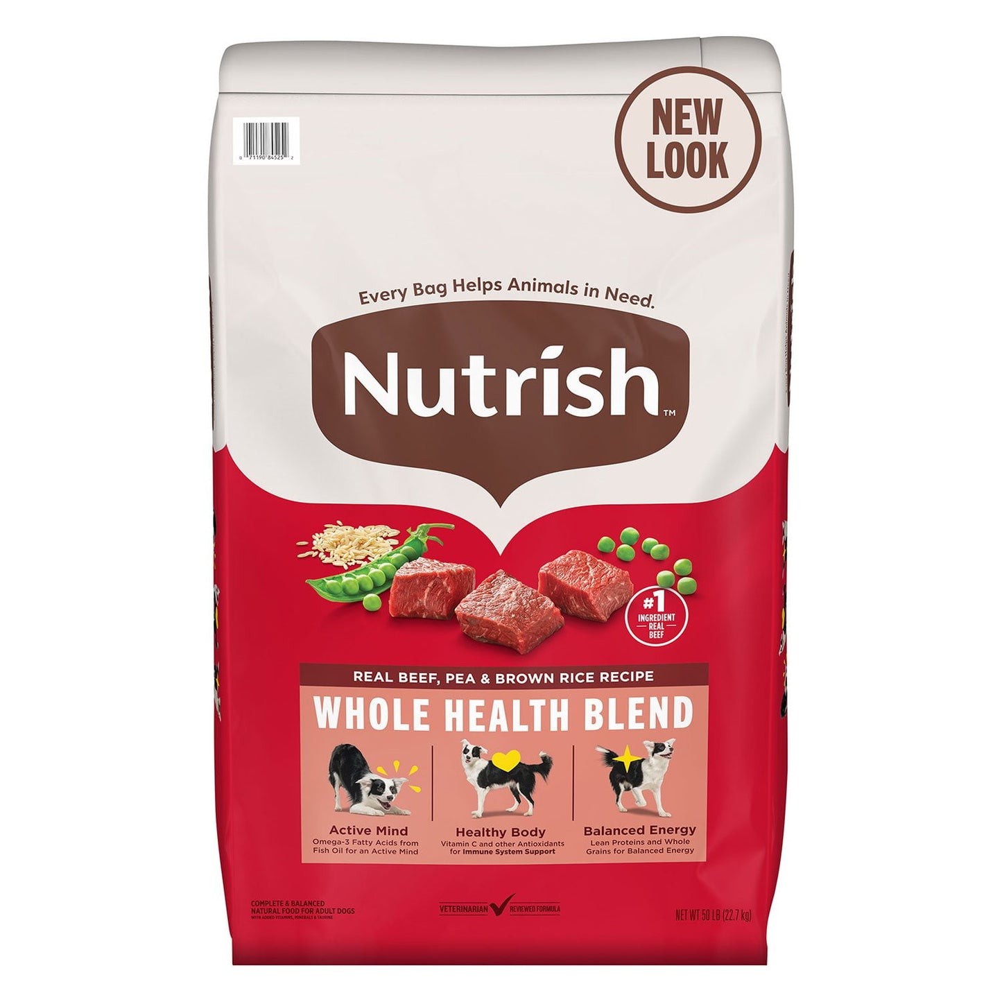 Rachael Ray Nutrish Real Beef Pea Brown Rice Dry Dog Food 50 lbs