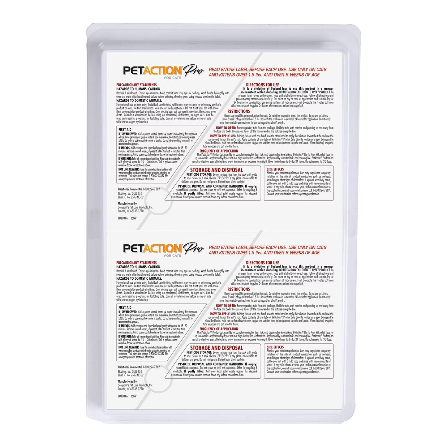 PetAction Pro for Cats and Kittens 8 Month Supply
