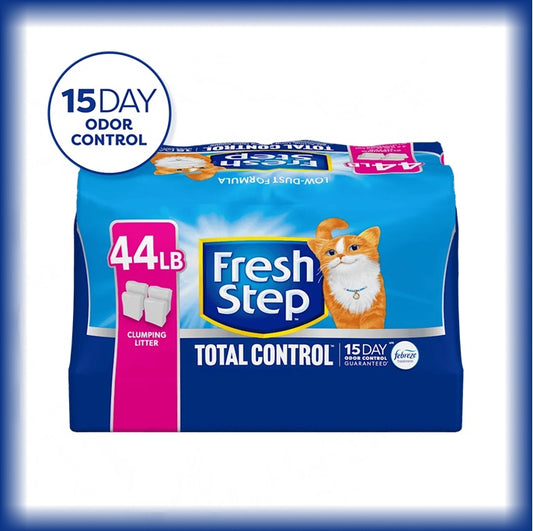 Fresh Step 44lbs 4pack Total Odor Control Clumping Individually Wrapped Value Pack Cat Litter