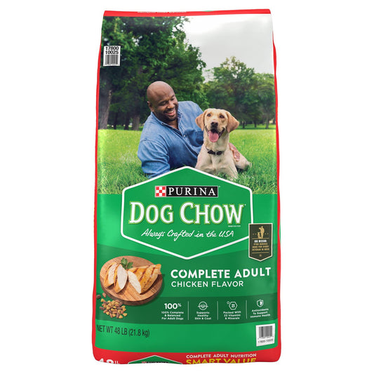 Purina Dog Chow Complete Chicken Flavor Adult Dry Dog Food 48 lbs
