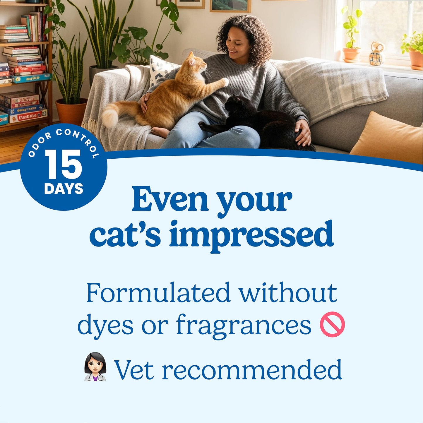 Fresh Step Simply Unscented Multi-Cat Clumping Cat Litter, 42 lb