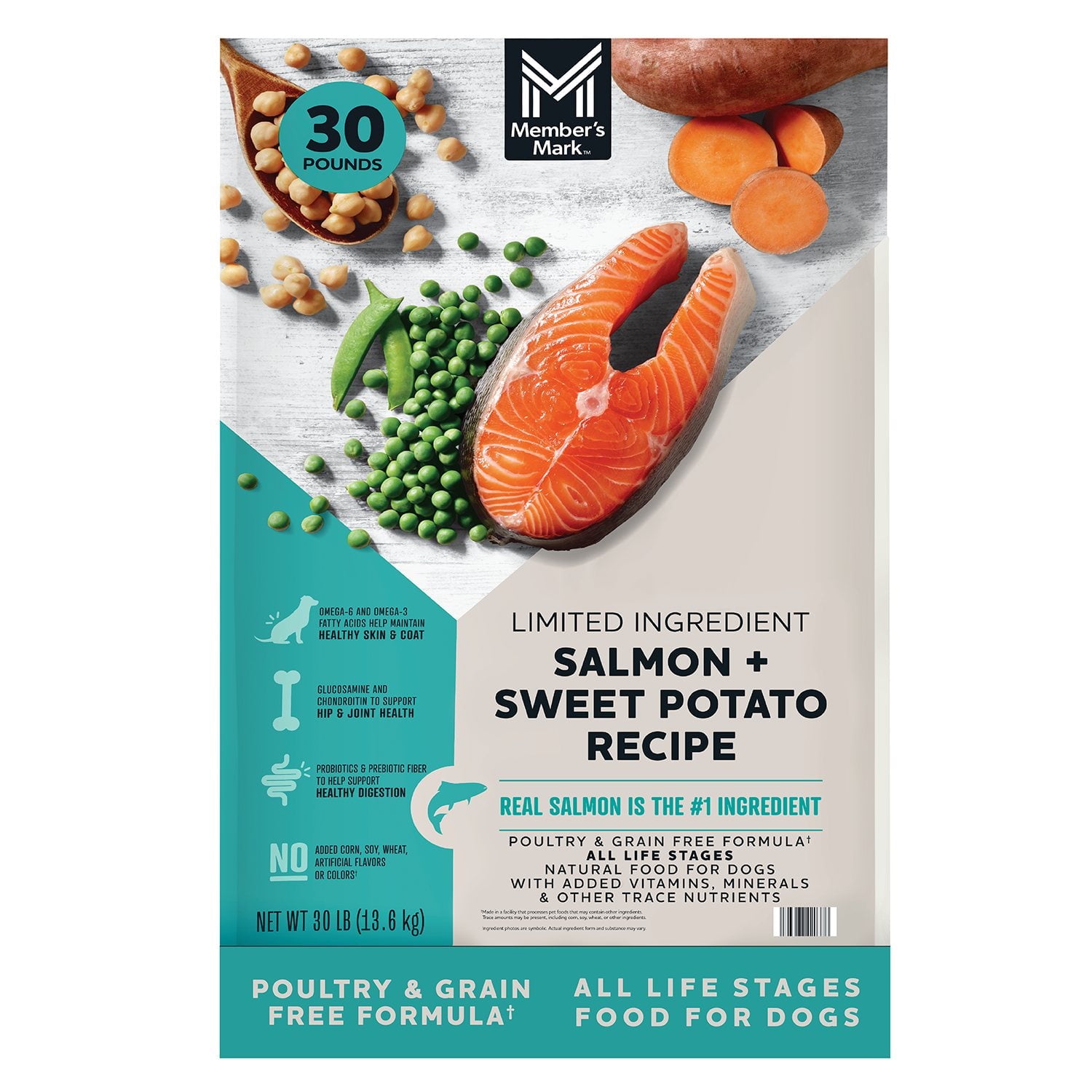 Member's Mark Grain Free Salmon and Sweet Potato Dry Dog Food 30 lbs