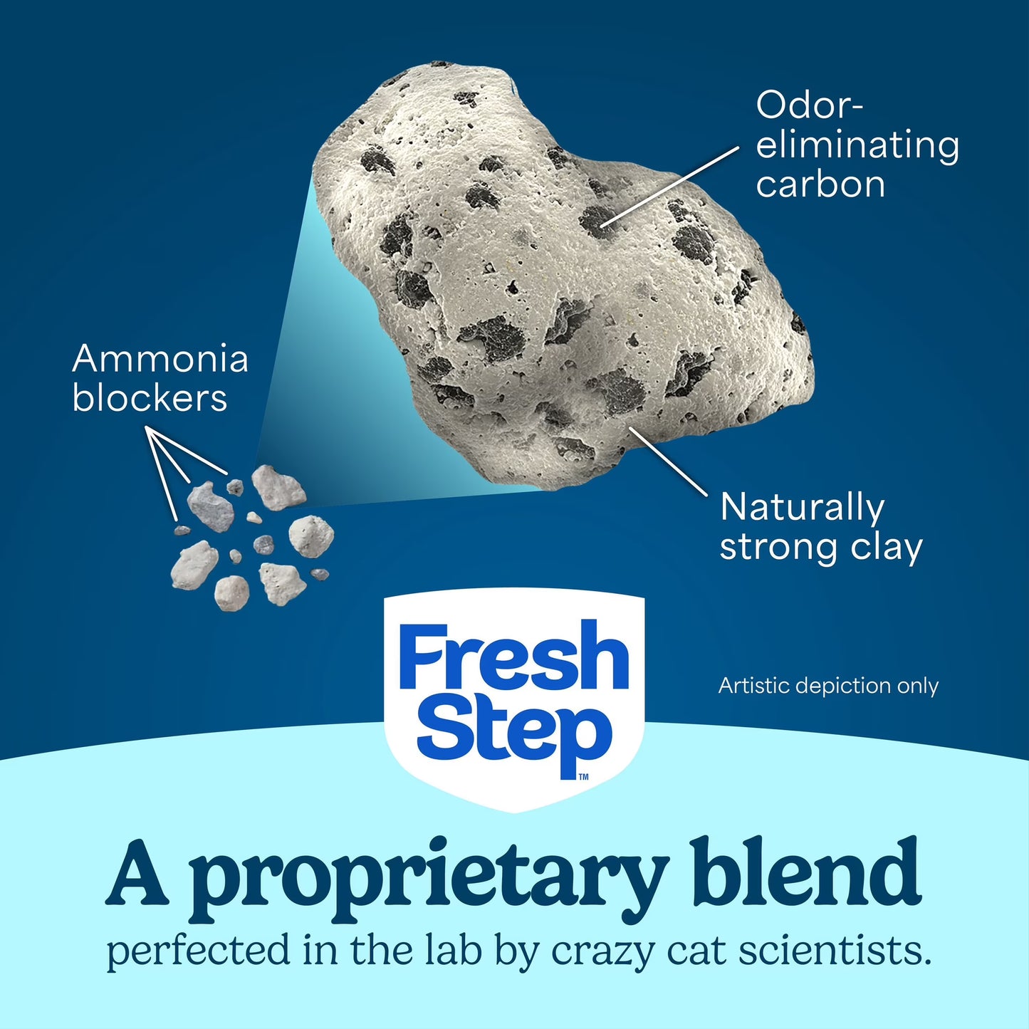 Fresh Step Heavy Duty Odor Block Multi-Cat Clumping Cat Litter with Febreze Freshness, 42 lb