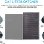 Cat Litter Mat Double Layer Waterproof Urine Proof Trapping Gray Mat 1 Pack (24x15 Inch (Pack of 1)