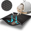 Cat Litter Mat Double Layer Waterproof Urine Proof Trapping Black Mat 1 Pack (24x15 Inch (Pack of 1)