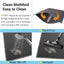 Cat Litter Mat Double Layer Waterproof Urine Proof Trapping Black Mat 1 Pack (24x15 Inch (Pack of 1)