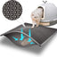 Cat Litter Mat Double Layer Waterproof Urine Proof Trapping Black Mat 1 Pack (24x15 Inch (Pack of 1)
