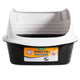Arm & Hammer Rimmed Cat Litter Box with High Sides and Microban, Made in USA