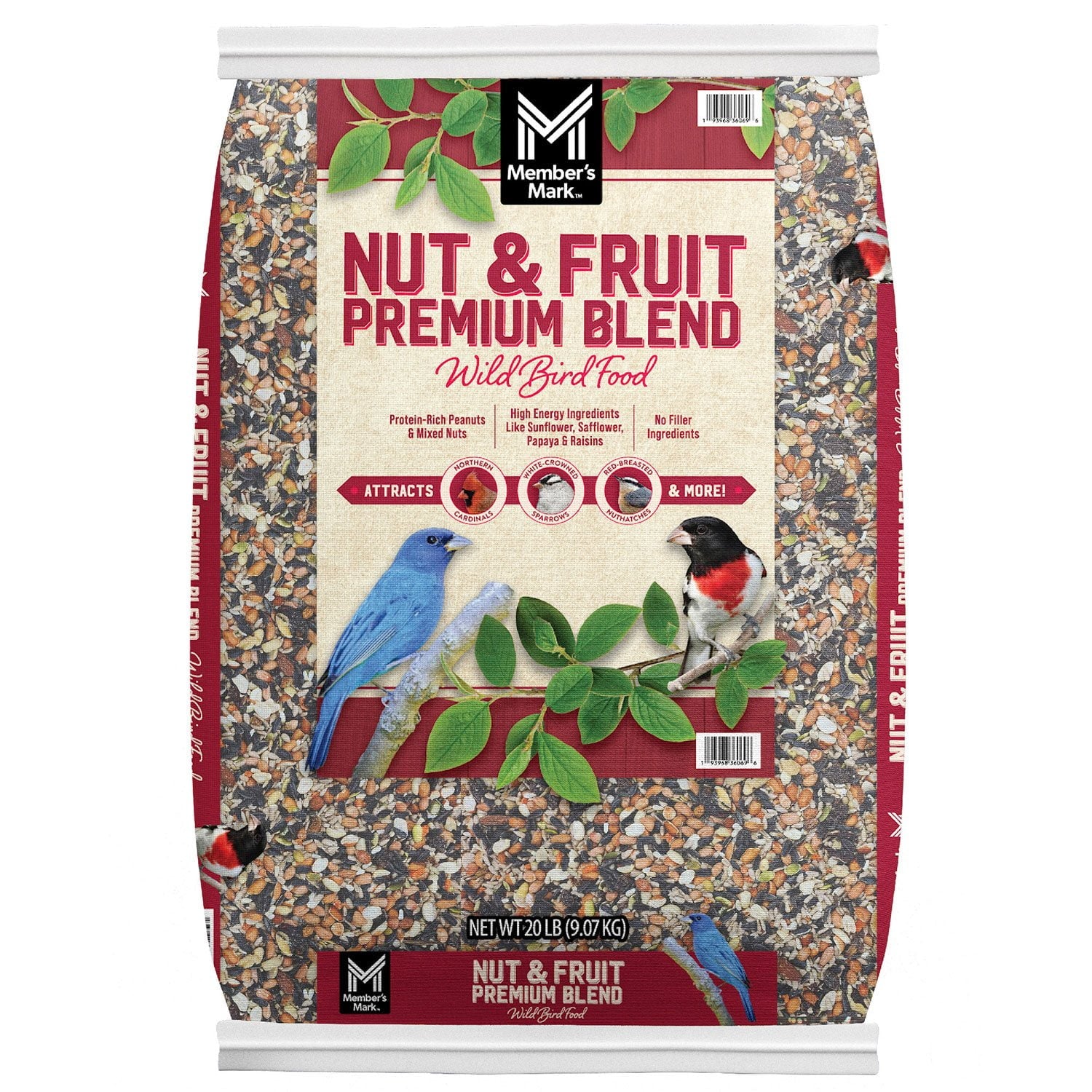 Member's Mark Ultra Premium Nut & Fruit Blend Birdseed 20 lbs.