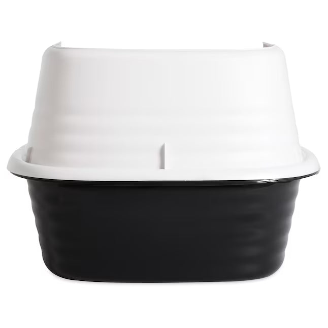 Arm & Hammer Rimmed Cat Litter Box with High Sides and Microban, Made in USA