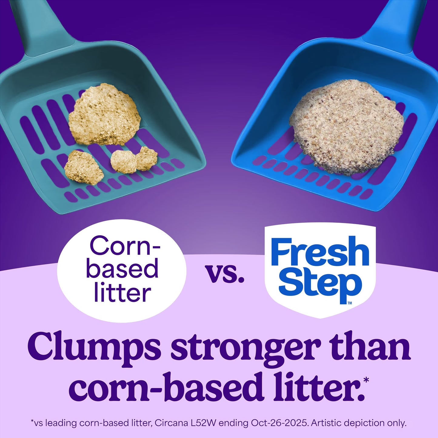 Fresh Step Heavy Duty Odor Block Multi-Cat Clumping Cat Litter with Febreze Freshness, 42 lb