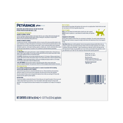 PetArmor Plus Flea & Tick Protection for Cats, 8-Month Supply