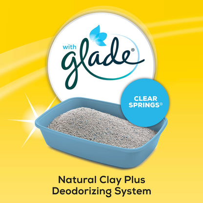 Purina Tidy Cats Multi-Cat Clumping Litter, Clear Springs Scent, 40 lbs.