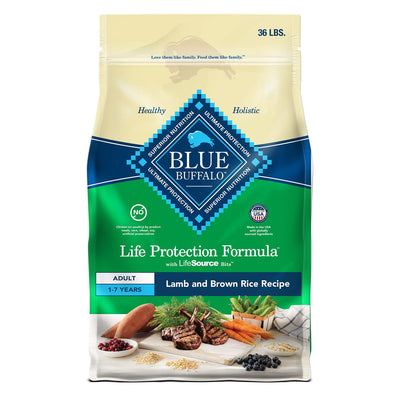 Blue Buffalo Life Protection Formula Lamb Rice Adult Dry Dog Food 36 lbs