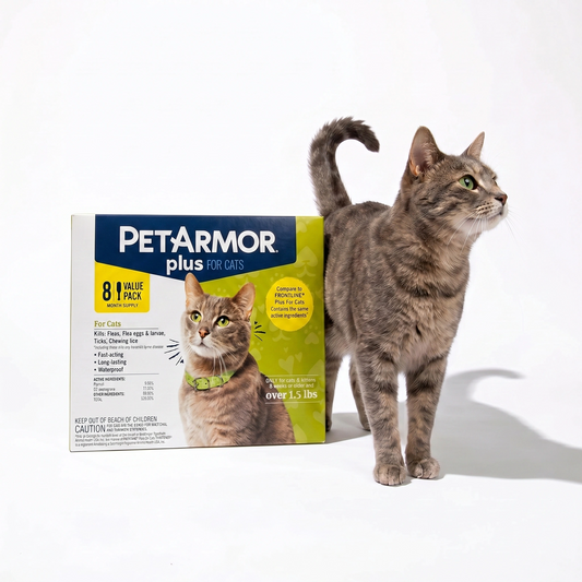 PetArmor Plus Flea & Tick Protection for Cats, 8-Month Supply