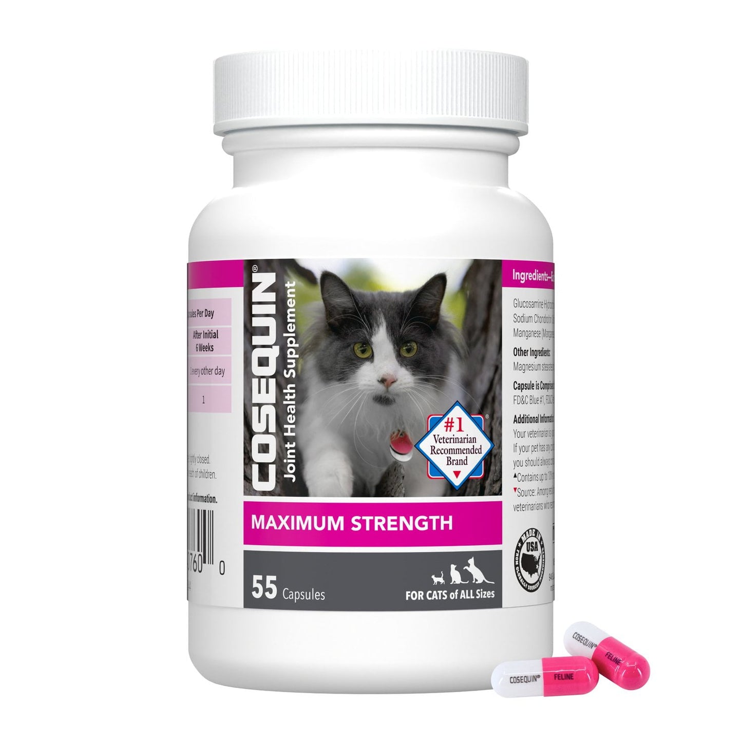 Nutramax Cosequin Joint Health Supplement for Cats, 55 Capsules