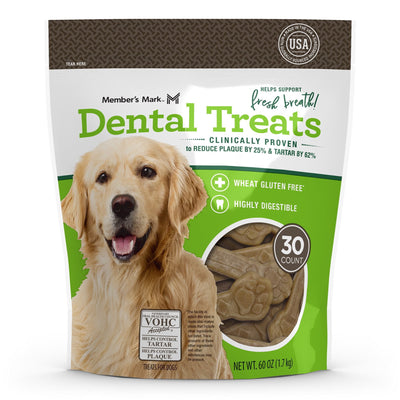 Member's Mark Dental Chew Treats for Dogs 30 ct