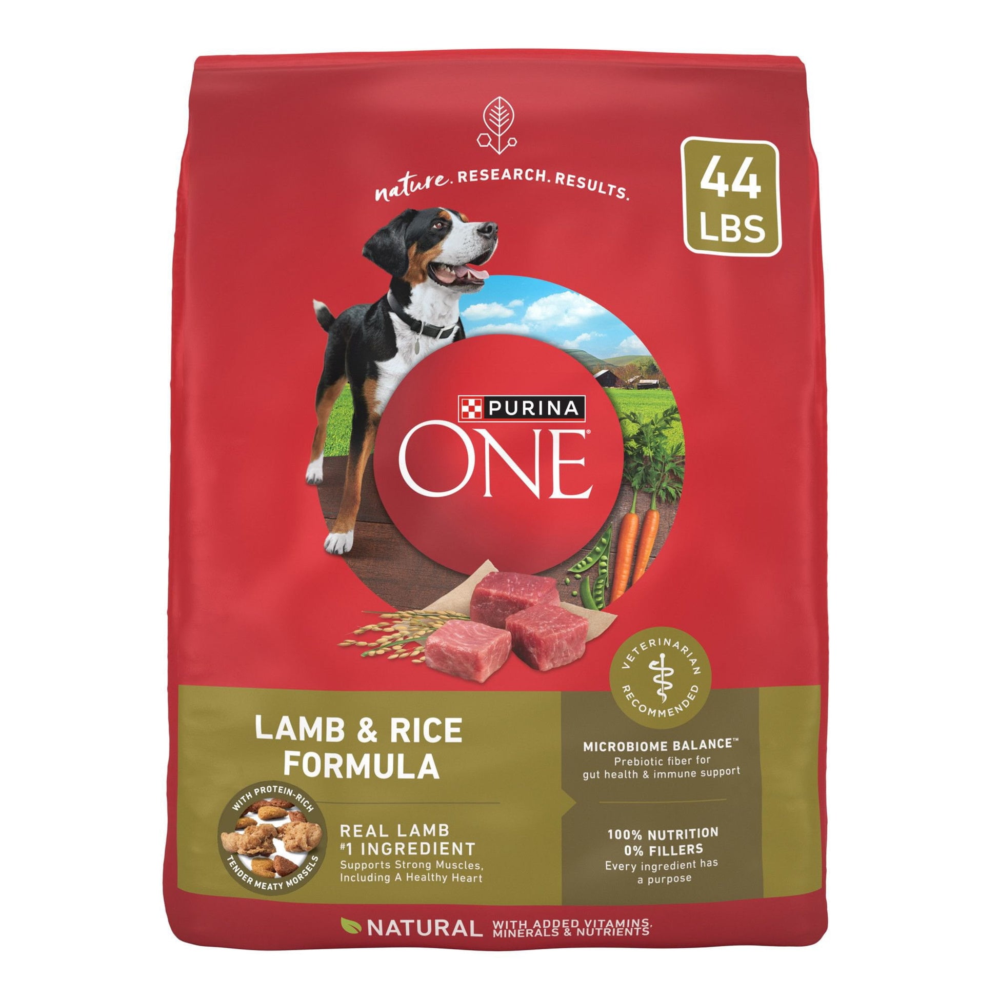 Purina ONE SmartBlend Natural Lamb and Rice Adult Dry Dog Food 44 lbs