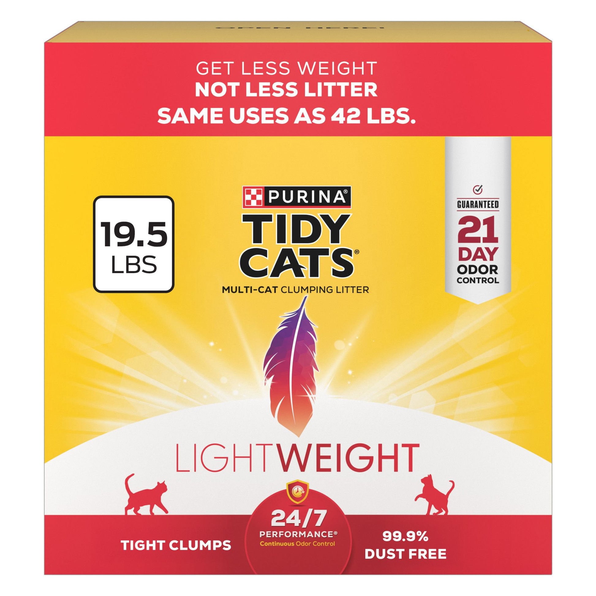 Purina Tidy Cats Multi-Cat Light Weight Clumping Cat Litter 19.5 lbs