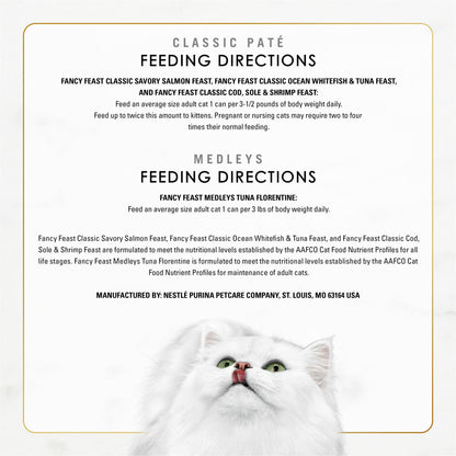 Purina Fancy Feast Variety Seafood Pack, Wet Cat Food, 48 ct., 3 oz