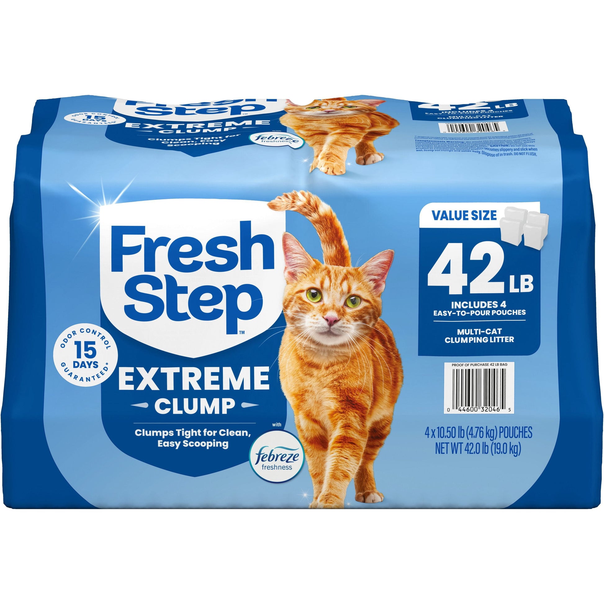 Fresh Step Extreme Clump Multi Cat Clumping Litter with Febreze Freshness 42 lbs